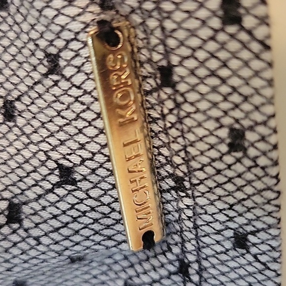 Michael Kors Cotton Modal Blend black & grey Diamond pattern blouse Size S - Picture 5 of 6